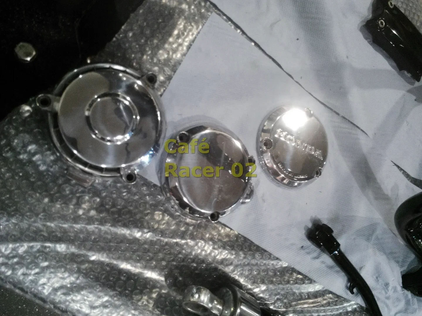 Café Racer 02 motosiklet-boyadan geliş- nikelaj kapaklar