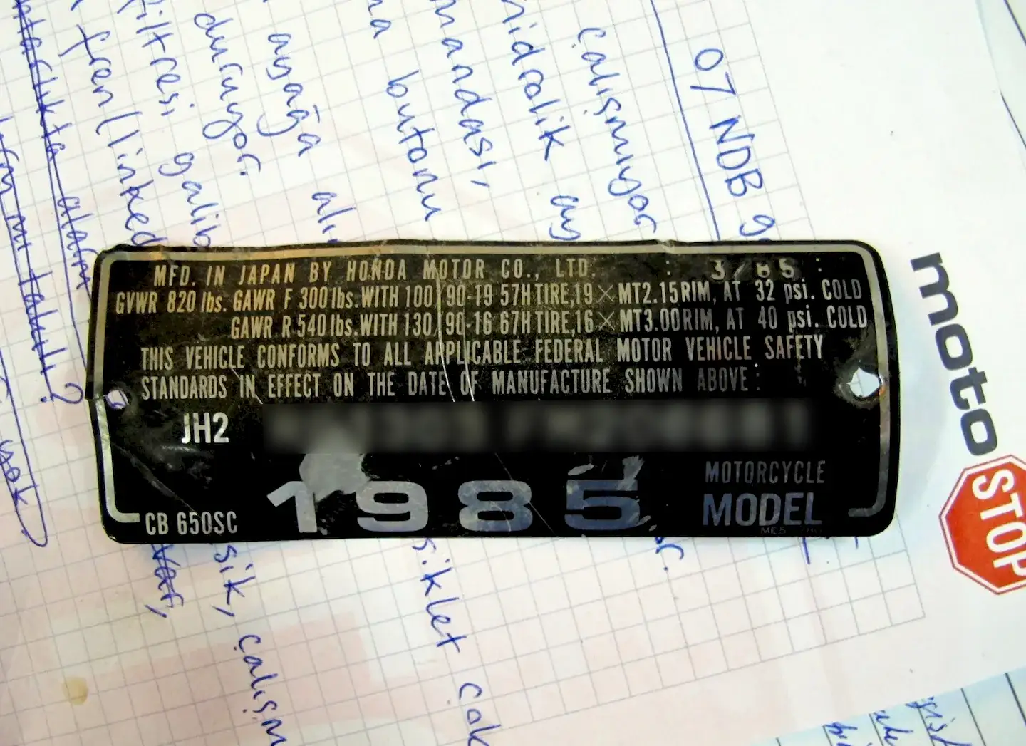 Café Racer 02 motosiklet-söküm şasi etiket sökülmüş